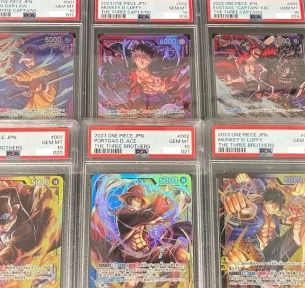 CARTE SINGOLE GRADATE & RAW One Piece