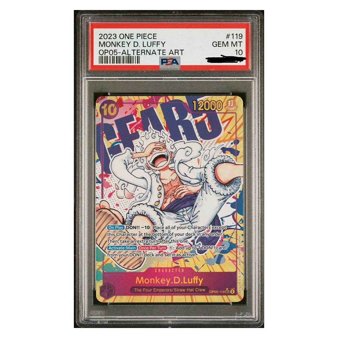 Monkey D. Luffy (OP05 Alternate Art) PSA10 / OP05-119