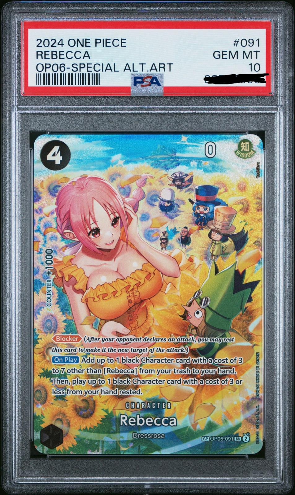 Rebecca (OP06 Special Alt. Art 2024) PSA10 / OP05-091
