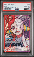 Uta (Alternate Art) PSA 10 / OP06-001