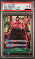 Roronoa Zoro (Alternate Art) PSA10 / OP06-118